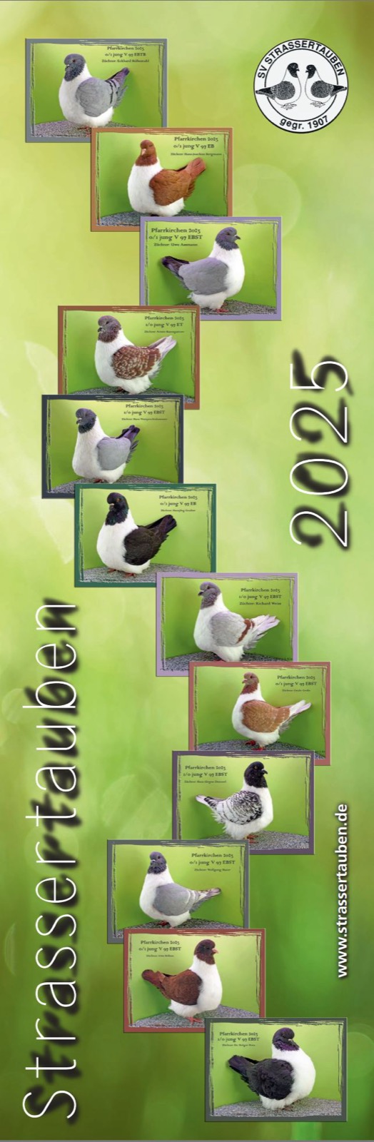 Strasserkalender 2025 – Titelbild mit Spitzentieren der Hauptsonderschau Pfarrkirchen 2023
